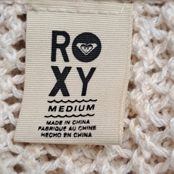 Roxy Open Front Cardigan   Size M - Picture 7 of 11